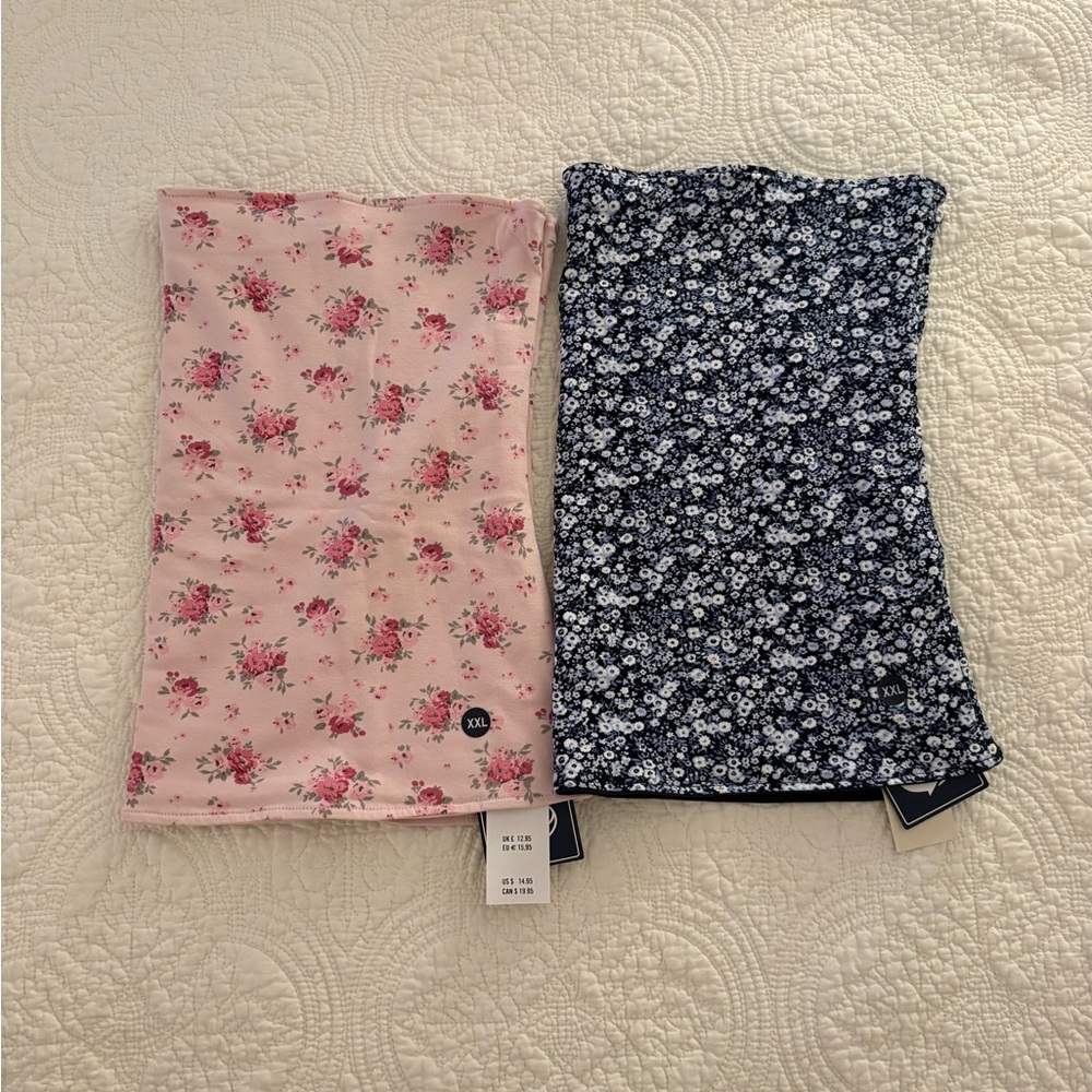 2 Hollister tube tops size XXL brand new